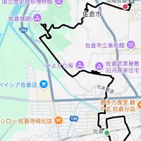 佐倉駅 - 佐倉武家屋敷 - ひよどり坂 - 佐倉城跡 - 田...