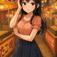 祭りの屋台の雰囲気とかは好きだけど、人混みが大嫌い...